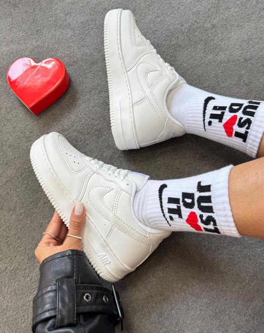 Tênis Air Force Linha Luxo Branco